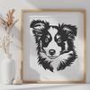 Beautiful Shetland Sheepdog - Cricut SVG