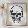 Artistic Skull Clip Art - Free SVG Download