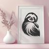 Creative Sloth Clip Art