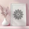 Free Snowflake Vector Illustration In SVG For Free Download