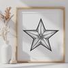 Free Star PNG - For Laser Cutter Project