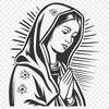 Beautiful Our Lady Of Guadalupe In DXF - Free Digital Download