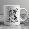 Artistic Welsh Corgi In PNG Free Commercial Use Download