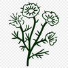 Free Unique Wild Flower Artwork PNG - Commercial Use