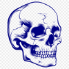 Free Stunning Skull Printable Image