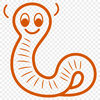 Worm Simple Line Drawing In PNG & SVG - Free Digital Download