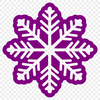 Artistic Snowflake - Vinyl PNG