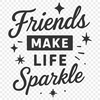 Inspirational Quotes for Close Friends A set of inspiring quotes about the value of true friendship, designed as a vector graphic for easy editing.