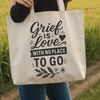 Minimalist Grief Quote Design Motivational quote about coping with grief in a minimalist vector design.