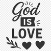 Inspirational quote with religious theme, suitable for vector art designs.