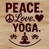 Beautiful Yoga Quotes SVG Design Yoga inspiration quote vector graphic with inspirational text on a minimalist background.