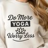 Calming Quote SVG Design SVG vector design of inspirational yoga quote with a calming background.