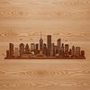 Urban Skyline Vector Artwork Urban metropolis city skyline illustration created in vector format.