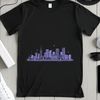A digital representation of a city's urban landscape with tall buildings and streets.