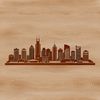 Downtown Metropolis at Sunset Vector illustration of a city skyline at sunset with tall skyscrapers and bustling streets.