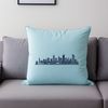 Urban Landscape Vector Graphic A digital vector representation of a bustling metropolitan skyline, ideal for use in graphic design projects.