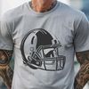 Latticework American Football Design An illustration of an American football player's helmet with a latticework design.