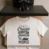 Humorous Cruise Decorations A cartoon cruise quote with a humorous phrase on a white background, ideal for decorating a room or creating custom designs.