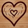 Beautiful Heart Shape Clip Art A simple heart shape vector icon suitable for various uses including digital design and cutting machine projects.