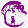 Heartfelt Connection A stylized illustration of a tree with intertwined branches forming a heart shape, symbolizing love.