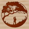 Heartwarming Tree Symbol A heart-shaped tree with intertwining branches, symbolizing love and unity.