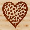 A vector illustration of a stylized heart shape, suitable for various design applications.