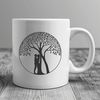 Whispers Under the Branches An illustration of a tree with two figures embracing under its branches, symbolizing love and romance.