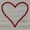Beautiful Line Art Heart Shape A simple line drawing of a heart shape commonly used to represent love.