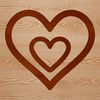 A simple line drawing of a love heart shape, suitable for various applications including Valentines and wedding decorations.