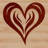 Vector Heart Design Free Download A simple vector heart shape suitable for various designs, including wedding decorations or Valentine's Day projects.