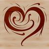 Beautiful Love Shape SVG Icon A simple heart shape designed as vector art for various uses including crafting and digital design.