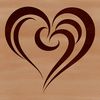 Beautiful Love Heart Symbol Vector Outline A stylized outline of a love heart symbol used in various graphic design projects.