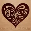 Love in Simple Form A geometric shape with rounded edges, symbolizing love and affection.