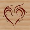 An intricate vector design of a heart symbol, ideal for digital crafting and cutting machines.