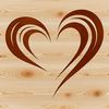 Stylized Heart Shape Icon A stylized heart shape used in various graphic designs and crafts.