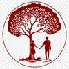 An SVG design featuring a beautifully rendered tree, ideal for wedding and Valentine's Day projects.