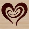 A simple, scalable vector heart shape, suitable for various design applications.