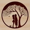 Beautiful Branches of Devotion A stylized illustration of a tree with intertwined branches and leaves, symbolizing love and romance.