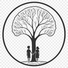 A stylized illustration of intertwined tree branches symbolizing love.