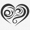 Artistic Love Heart In SVG - Free Digital Download