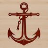 A set of anchor icons in vector format, suitable for nautical themes and designs.