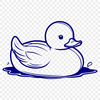 Waterfowl Design A detailed depiction of a waterfowl bird, created as a scalable graphic.