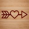 Vector arrow design for cut files and laser engraving