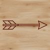 Vector arrow SVG for cutting machine and laser engrave