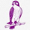 Free Falcon SVG Cut File for DIY Projects Vector illustration of a majestic falcon in flight, suitable for various uses including craft projects and digital designs.