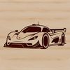 Racing car vector art illustration for design projects.