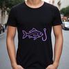 SVG fishing hook template for vector design