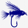 Vector illustration of a fish hook in SVG format for commercial use.