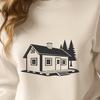 Cozy Cabin SVG Cut File An SVG cabin design suitable for cutting machines like Cricut.