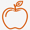 Free Vector Graphic Apple Illustration A simple vector graphic design featuring a stylized apple.